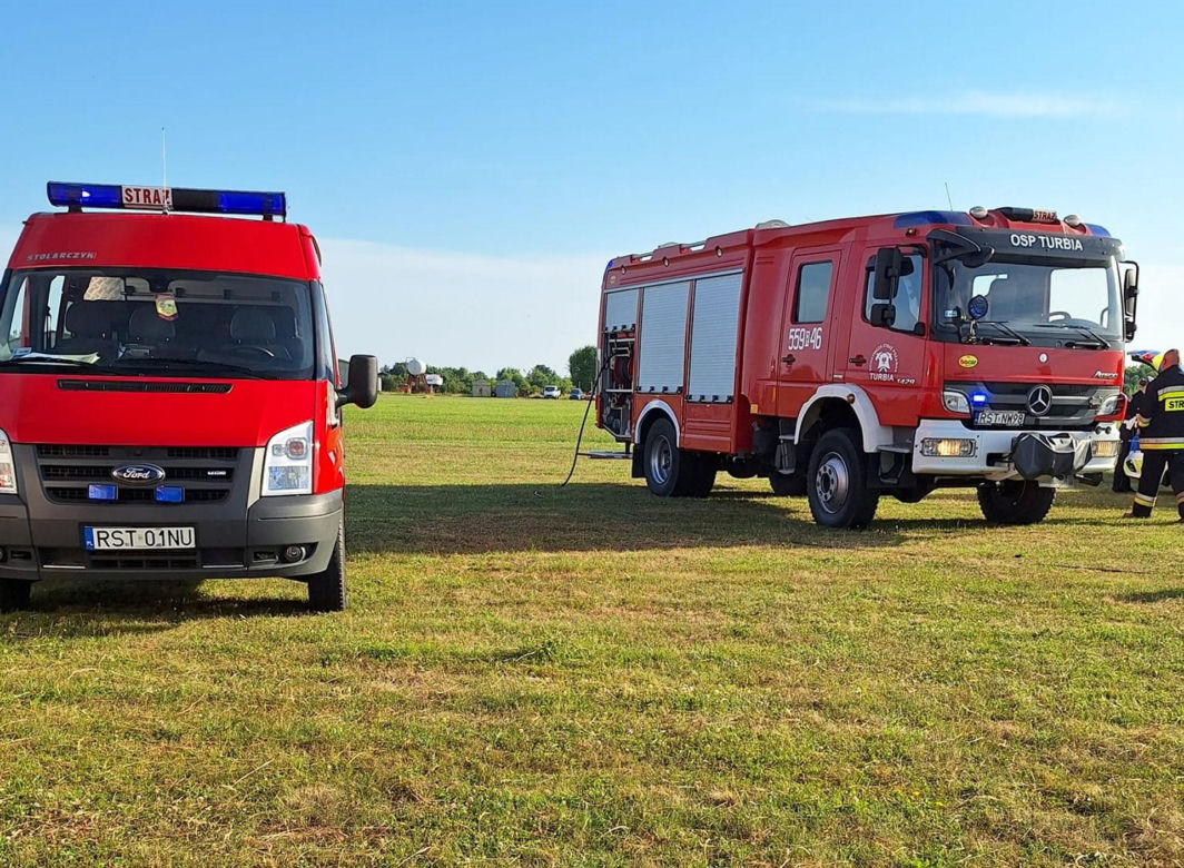Wypadek wiatrakowca. Maszyna runęła na ziemię krótko po starcie