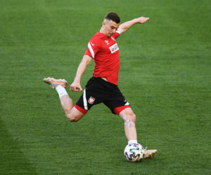 Pierwszy trening reprezentacji Polski na stadionie w Gdańsku