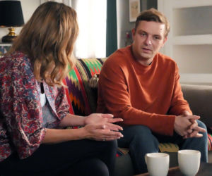 Barwy szczęścia odc. 3350. Asia (Anna Gzyra), Hubert (Marek Molak)