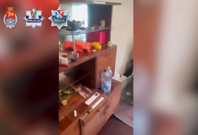 Na terenie posesji w powiecie dębickim funkcjonariusze odkryli kompletną linię produkcyjną, a także ponad 28 kilogramów gotowego mefedronu