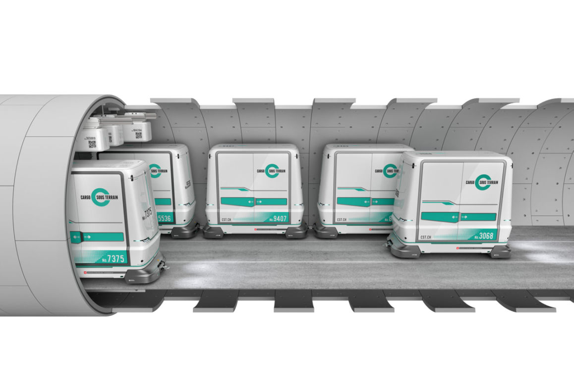 Szwajcarski transport pod ziemią "Cargo Sous Terrain"
