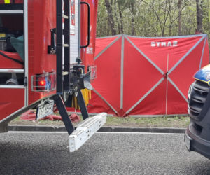 Tragedia na DK 42 Starachowice - Rudnik.  W wypadku zginął motocyklista