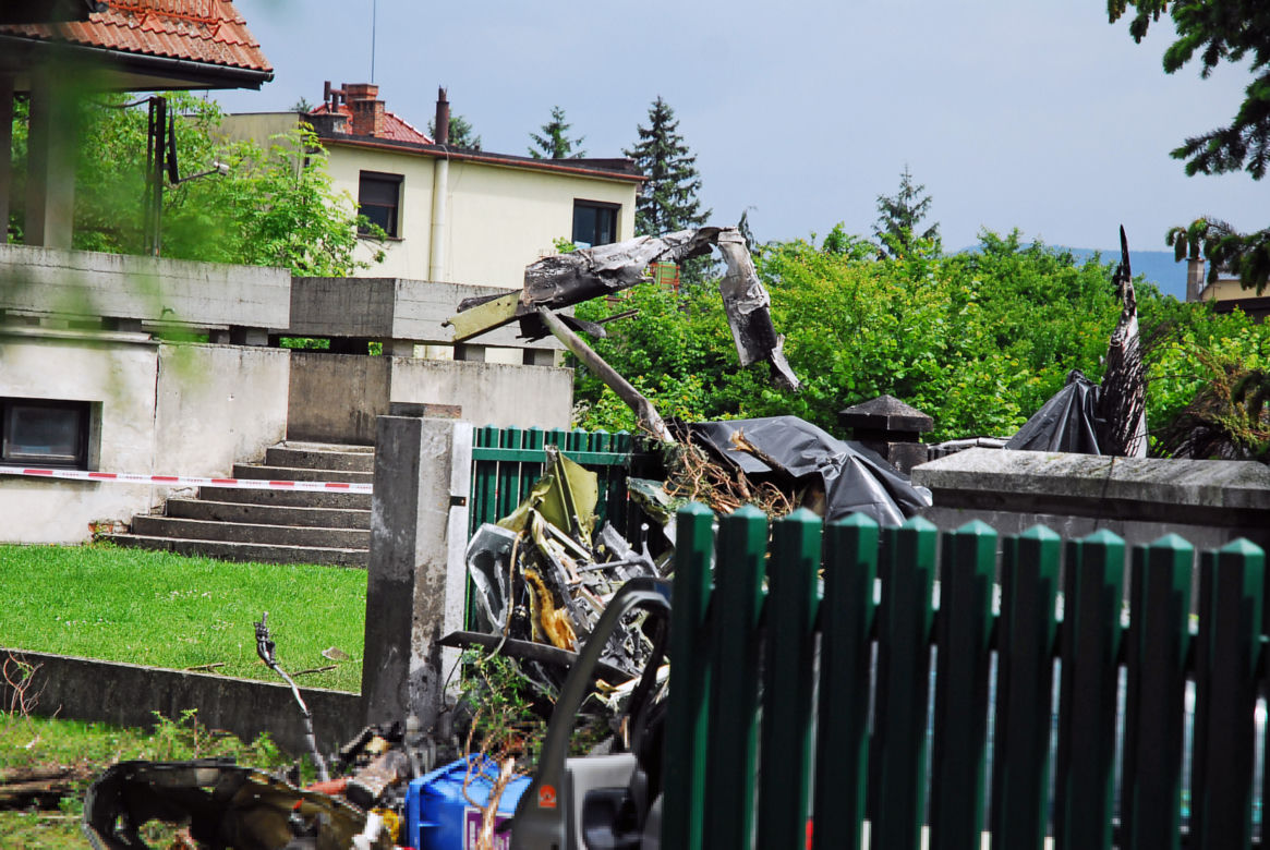 Wypadek awionetki w Bielsku-Białej