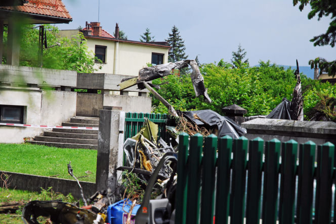 Wypadek awionetki w Bielsku-Białej
