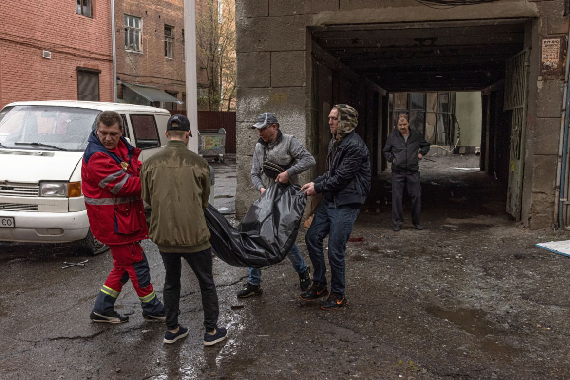 Ukraina. Ostrzał rakietowy miasta Charków