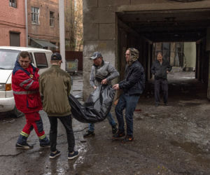 Ukraina. Ostrzał rakietowy miasta Charków