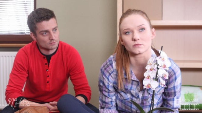 NA DOBRE I NA ZŁE. PRZEMEK ZAPAŁA (Marcin Rogacewicz), WIKTORIA CONSALIDA (Katarzyna Dąbrowska)
