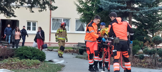 Próbna ewakuacja w zamojskim "rolniczaku"