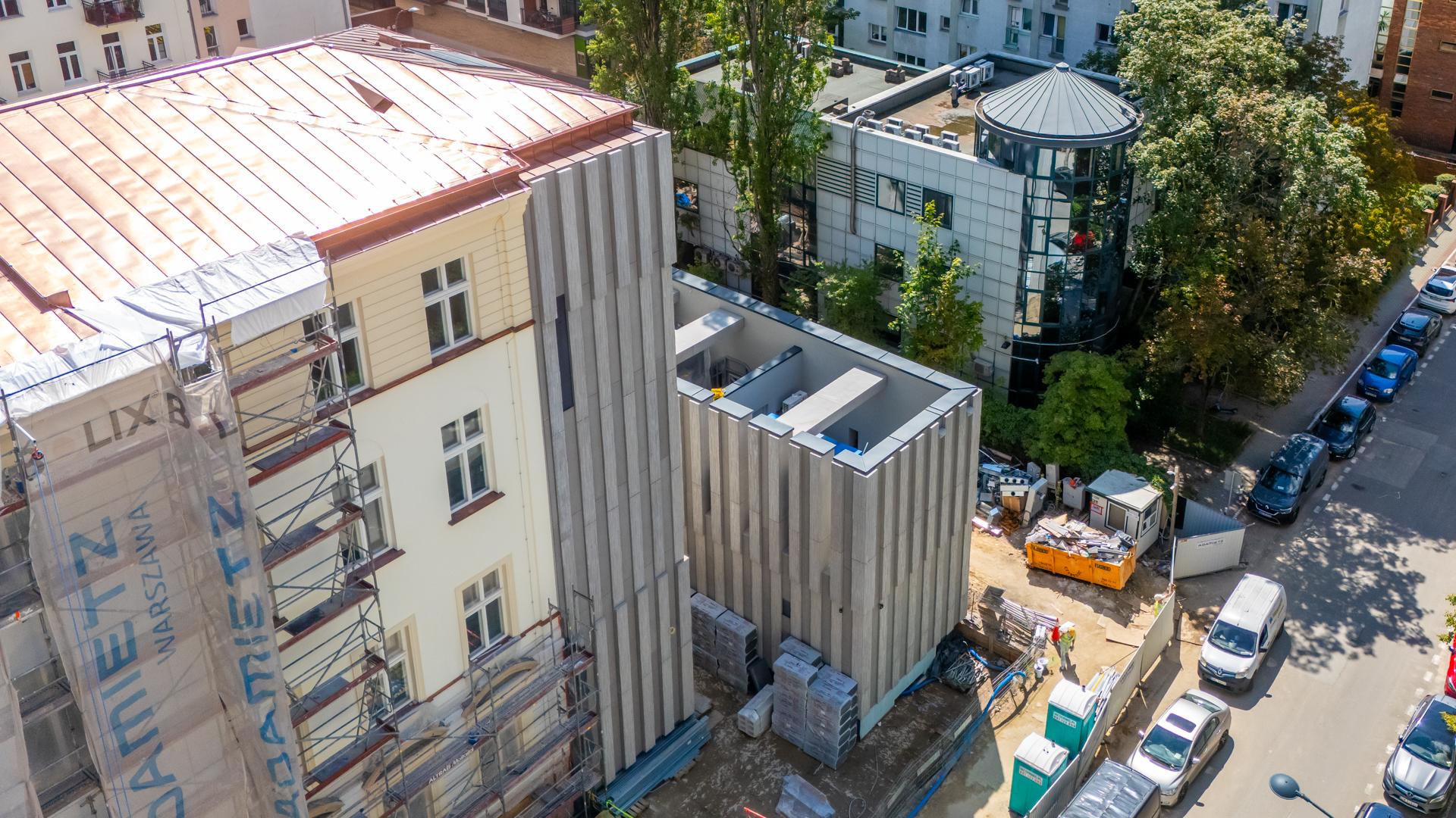 Dachy Muzeum Getta Warszawskiego już gotowe