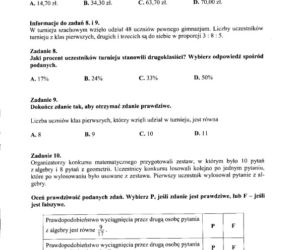 Egzamin gimnazjalny 2012 - MATEMATYKA 25.04.2012 - ODPOWIEDZI, ARKUSZE, PYTANIA, ROZWIĄZANIA. Test gimnazjalny 2012
