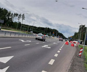 Ulica Szubińska w Bydgoszczy zakończona turbinowym rondem