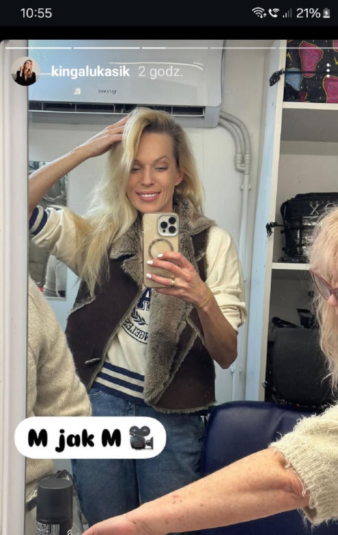 	M jak miłość na planie. Kinga Łukasik (siostra Doroty)