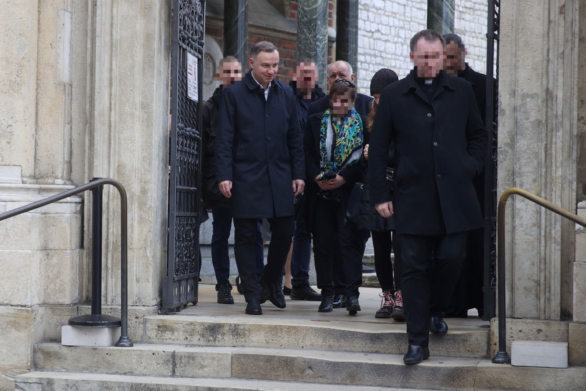 Prezydent Andrzej Duda z ojcem na Wawelu