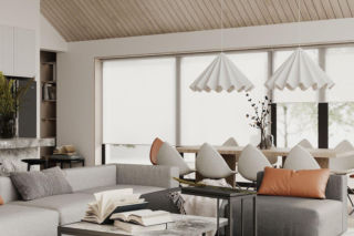 Oto królestwo beżu! Nie ma tu jednak nudy, tak dodano tu nieco pazura