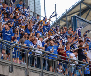 Kibice na meczu Lech Poznań - Wisła Płock