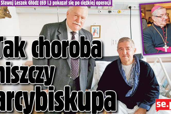 Tak choroba niszczy arcybiskupa