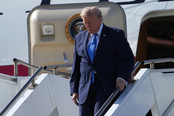 Uzbrojony mężczyzna czekał na Trumpa! Potem incydent ze śmigłowcem