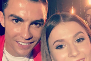 Selfie Roxie z Cristiano Ronaldo