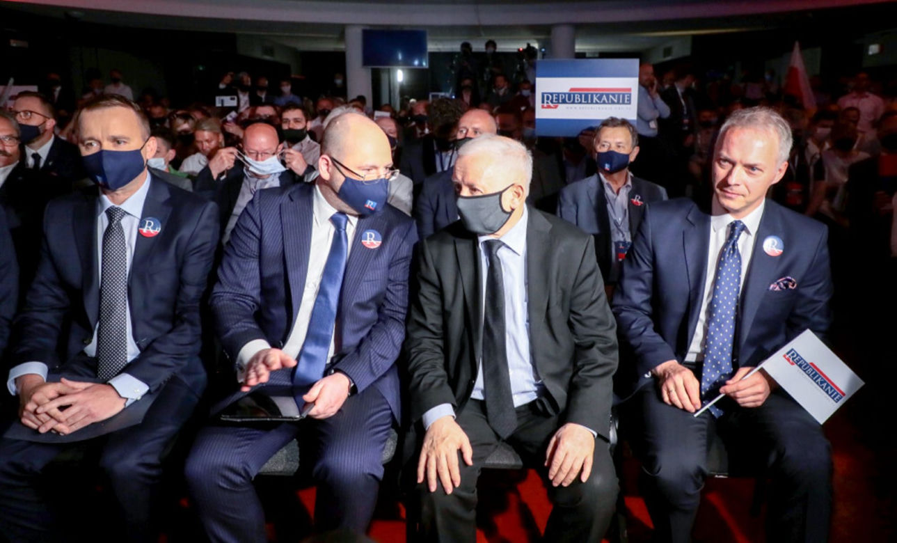 Adam Bielan, Jarosław Kaczyński. 2021r.