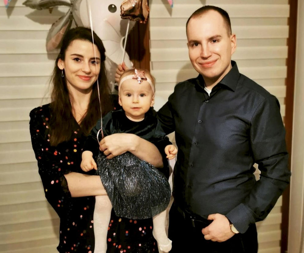 Adam Andruszkiewicz z rodziną