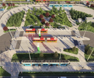 Końcowy przystanek Trasy Autobusowo-Tramwajowej