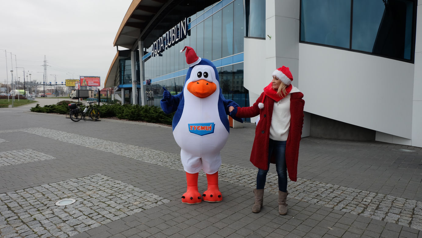 Eskowa choinka stanęła przez Aqua Lublin!