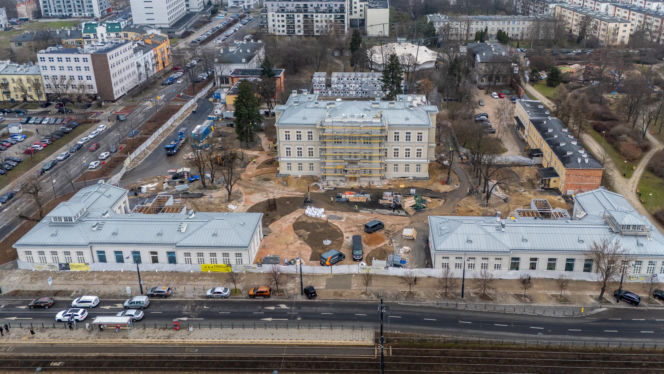 Sinfonia Varsovia w Warszawie podczas budowy