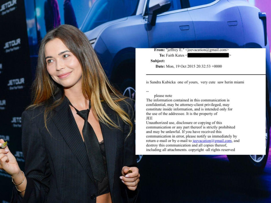 Epstein "miał ją na oku"! Nazwisko Sandry Kubickiej pojawiło się w jego aktach