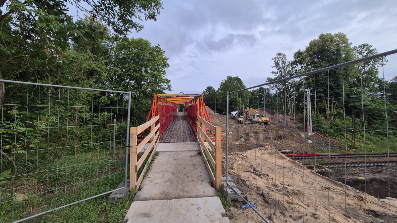 Postępują prace na olsztyńskim Tracku. Powstaje m.in. nowoczesny wiadukt