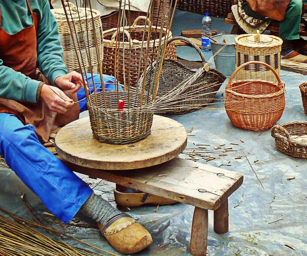 Koszyki wyplatanie wiklina