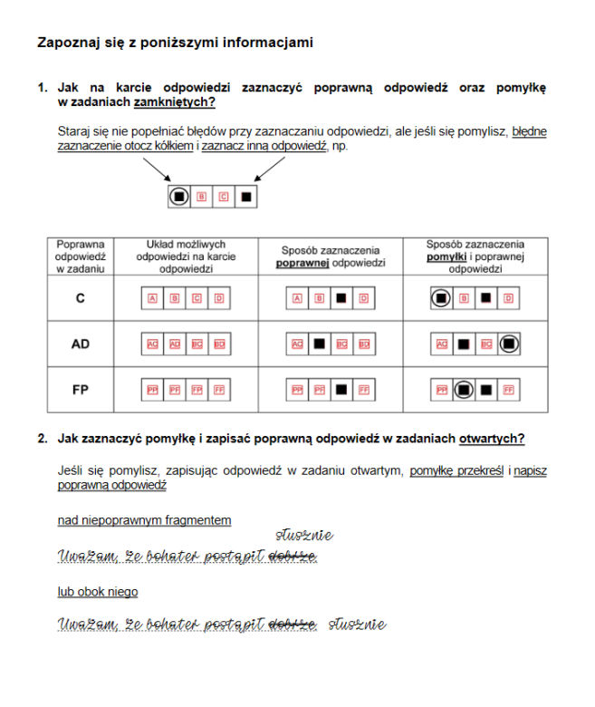egzamin ósmoklasisty 2021