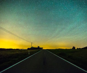 Perseidy i Airglow na Podkarpaciu