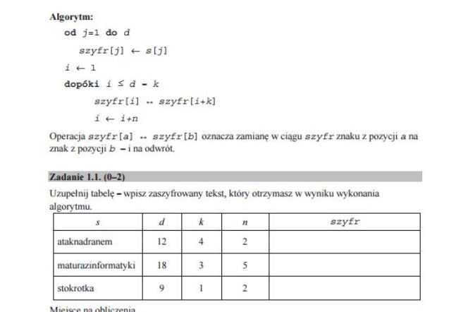Matura 2017 informatyka. ARKUSZE poziom podstawowy