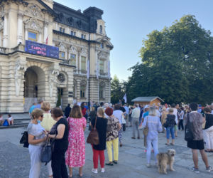 Protest w Nowym Sączu przeciwko zmianom w ustawie o radiofonii i telewizji