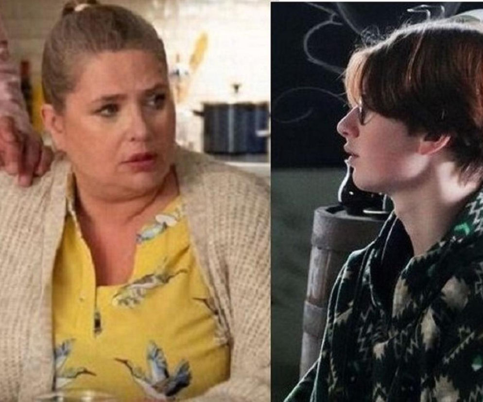 Elżbieta Romanowska jako Aldona i Hubert Wiatrowski jako Aleks z serialu Barwy szczęścia. Aldona jest zmartwiona, Aleks odwrócony. Możesz dowiedzieć się więcej o ich losach w Barwy szczęścia na stronie Super Seriale.