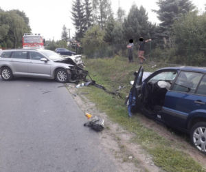 Wypadek w Łączkach Kucharskich