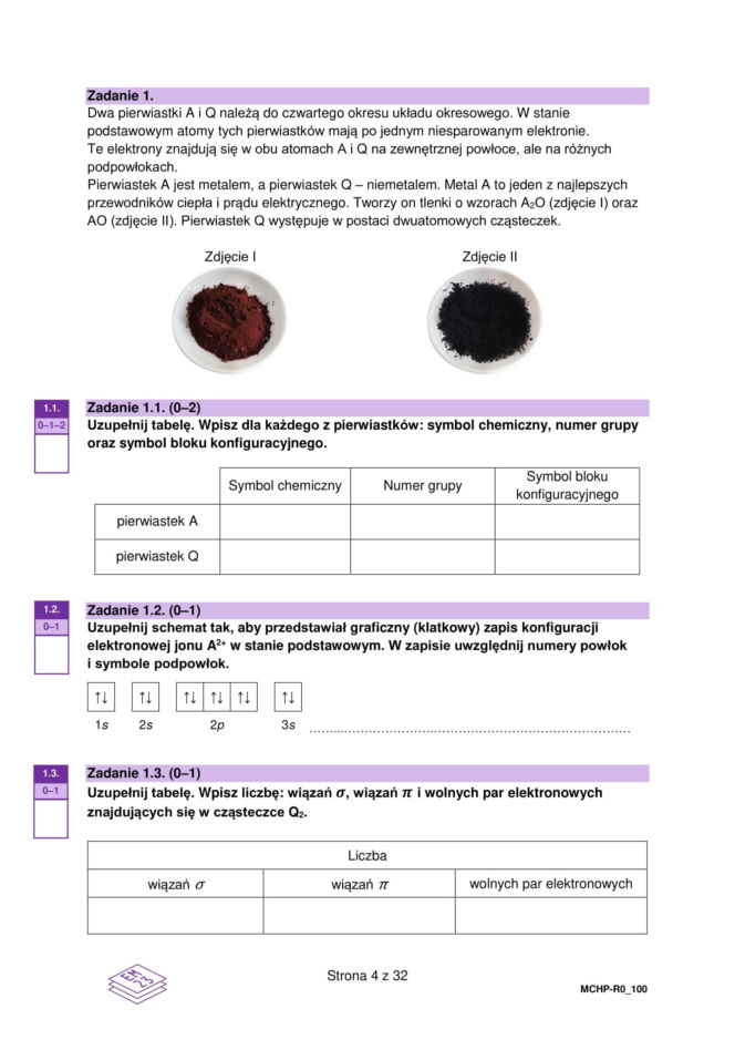 Matura próbna 2026 - chemia