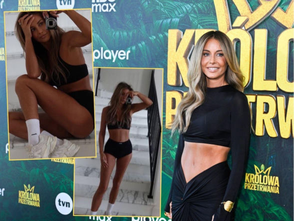 Rozgogolona Gosia Rozenek chwali się formą życia! Kusi fanów fotkami w bieliźnie