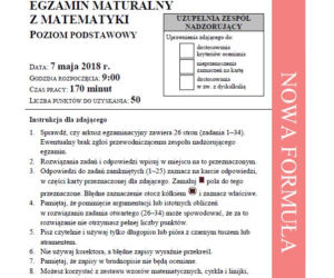 Matura 2018. Arkusze CKE z matematyki