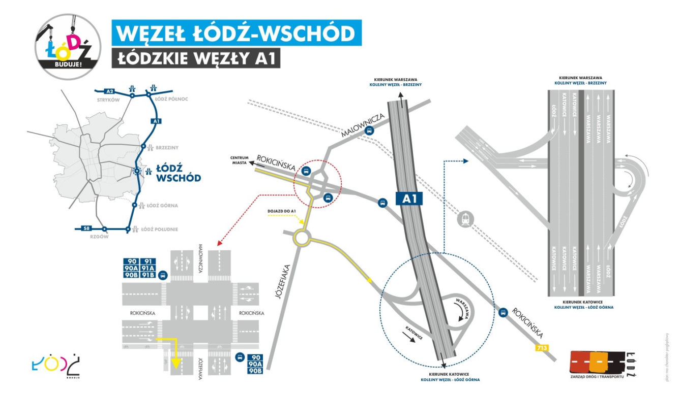 Autostrada A1 Stryków-Tuszyn. Wschodnia obwodnica Łodzi