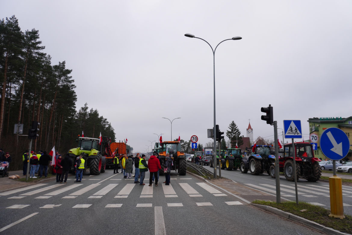 Protest rolników wokół Białegostoku - 20 marca 2024