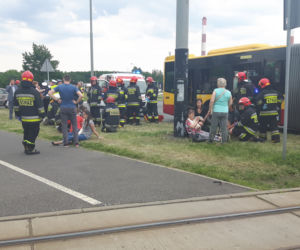2. Poważny wypadek na rondzie Sybiraków w Łodzi