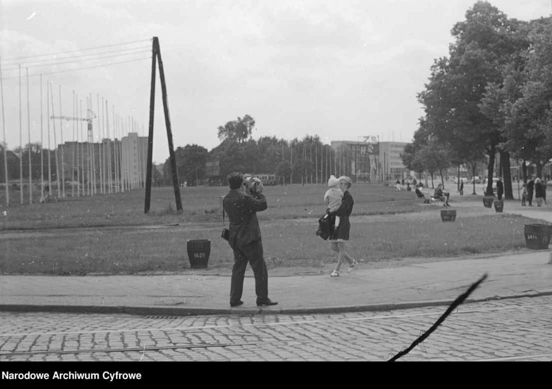 Skrzyżowanie al. Wyzwolenia i ul. Malczewskiego w Szczecinie w 1969 roku