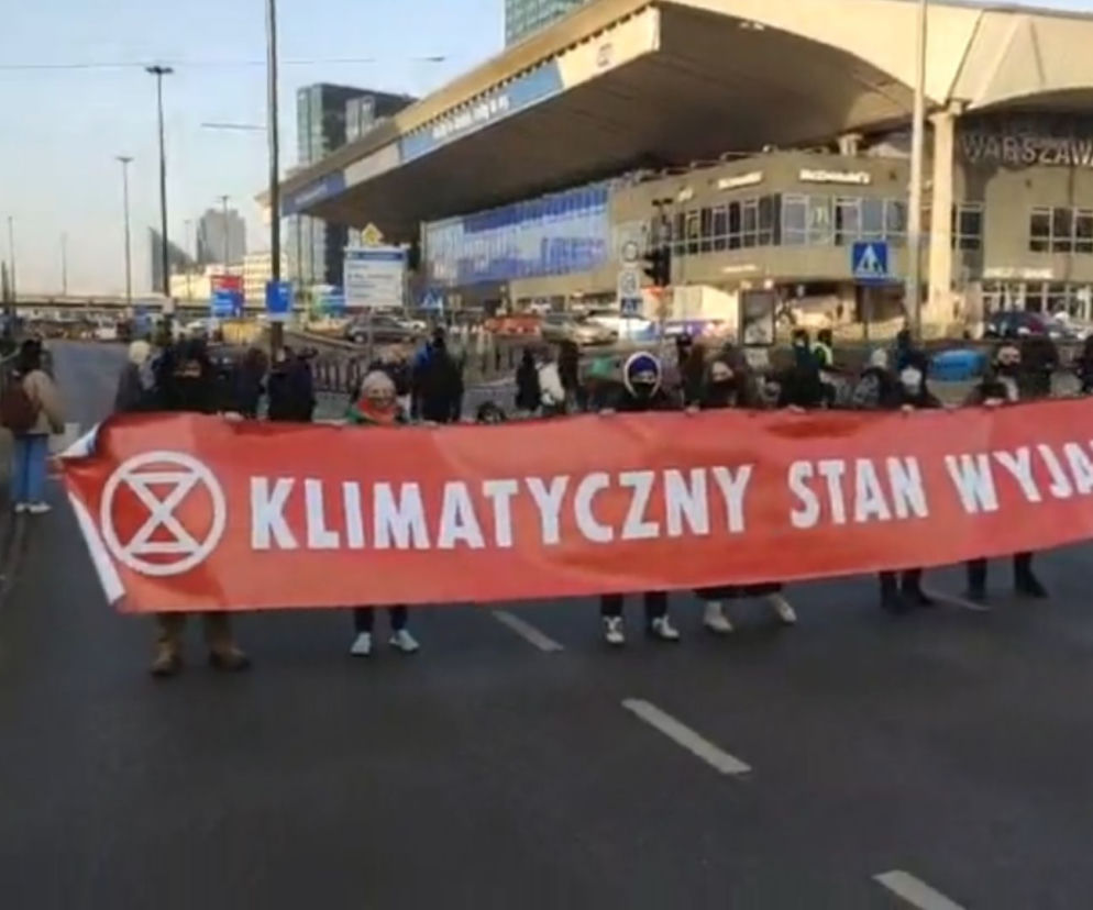 Strajk klimatyczny w Warszawie 26.02.2021