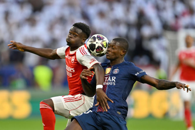 Liga mistrzów. Mecz PSG - Arsenal