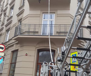 Pożar w Krakowie przy ul. Smoleńsk