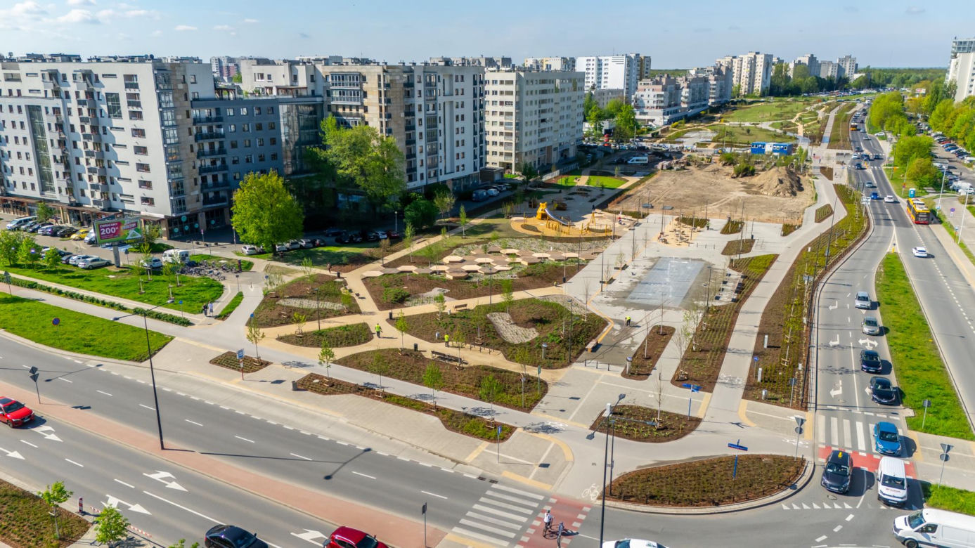Park nad Południową Obwodnicą Warszawy na Ursynowie