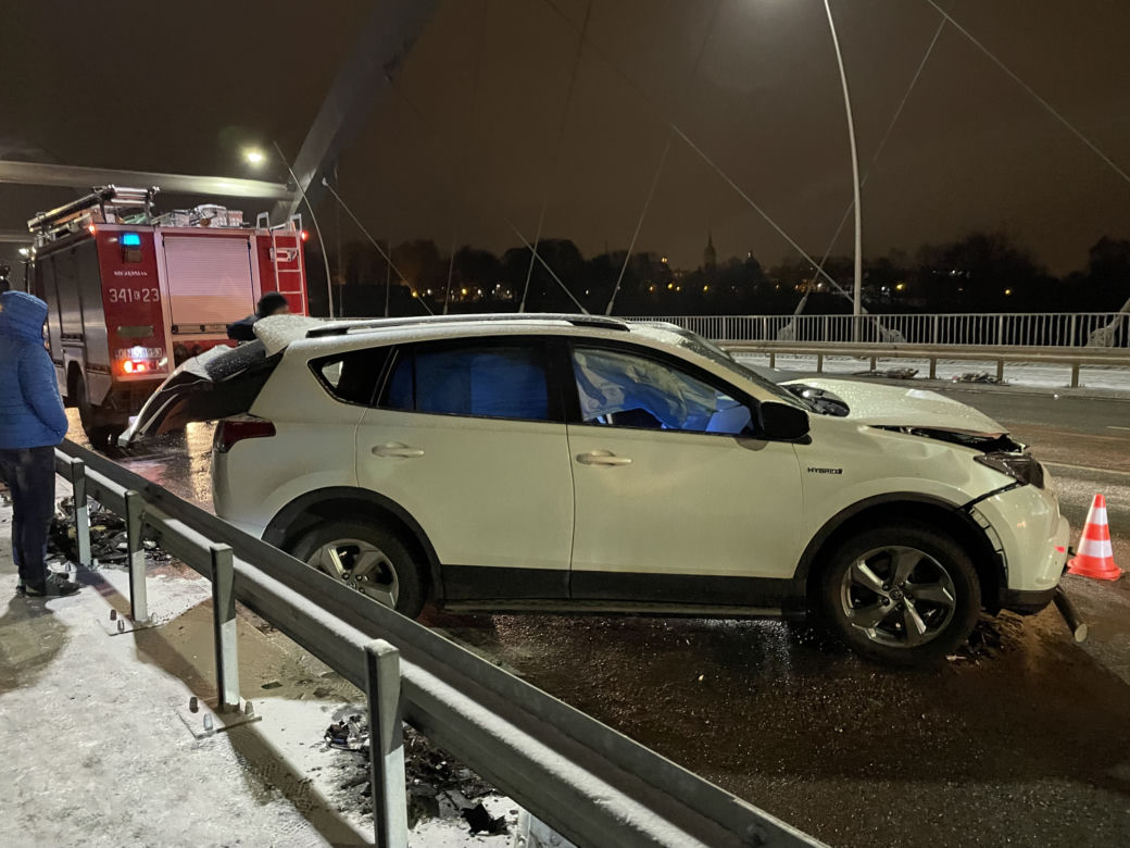Wypadek na moście heleńskim w Nowym Sączu