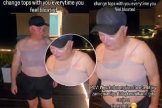 Skiba w kusym topiku na Malediwach. Jego żona wytłumaczyła, czemu TAK się ubrał