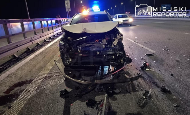 Karambol na S2 po wybuchu agresji drogowej, kierowcy zajeżdżali sobie drogę